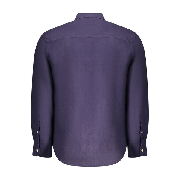 North Sails Blu Linen Men Shirt