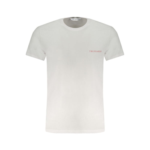 Trussardi White Cotton Men T-Shirt