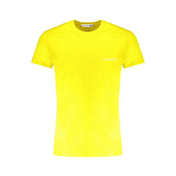 Trussardi Yellow Cotton Men's T-Shirt