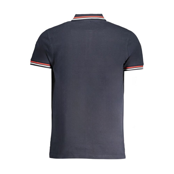 Cavalli Class Navy Cotton Men Polo Shirt