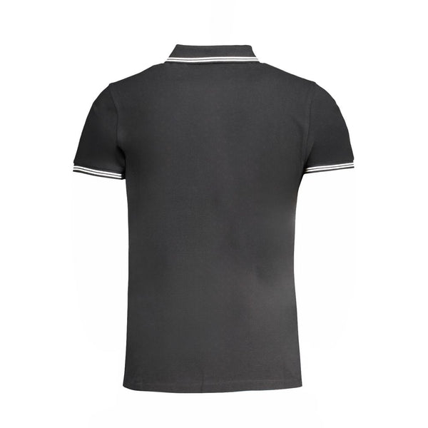 Cavalli Class Nero Cotton Men Polo