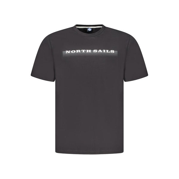 North Sails Black Cotton Men's T-Shirt