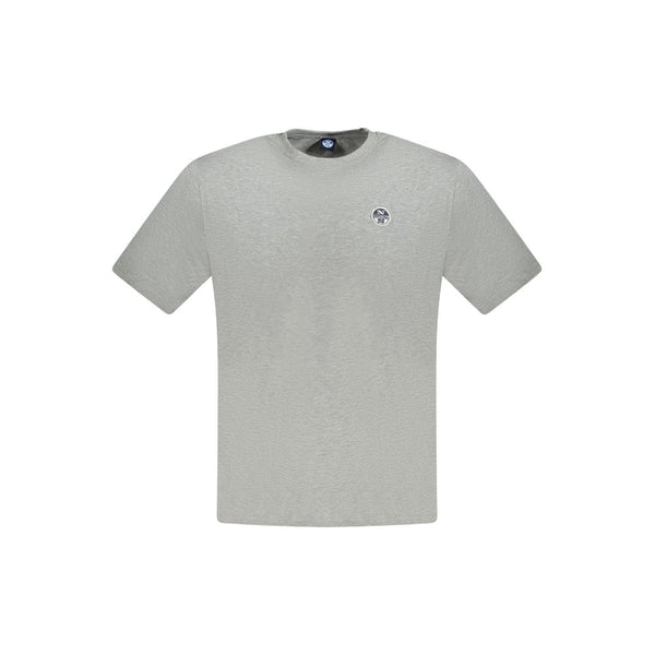 North Sails Grigio Cotton Men T-Shirt