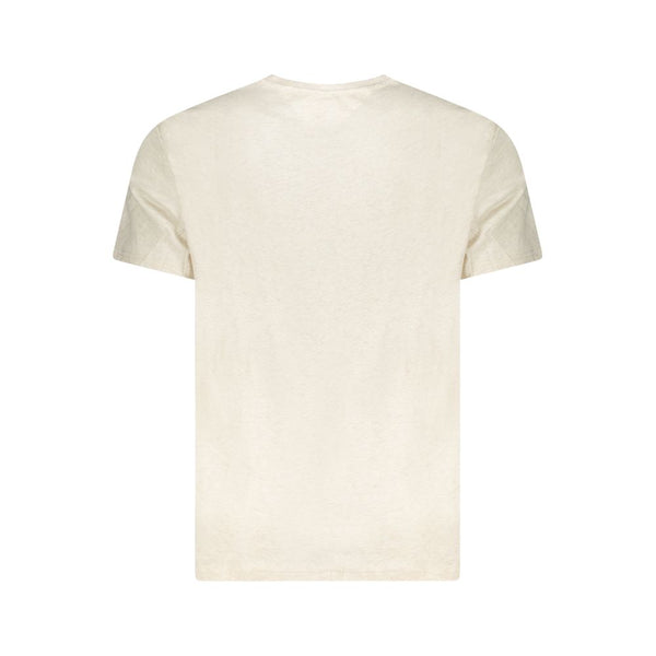 Tommy Hilfiger Beige Cotton Men's T-Shirt