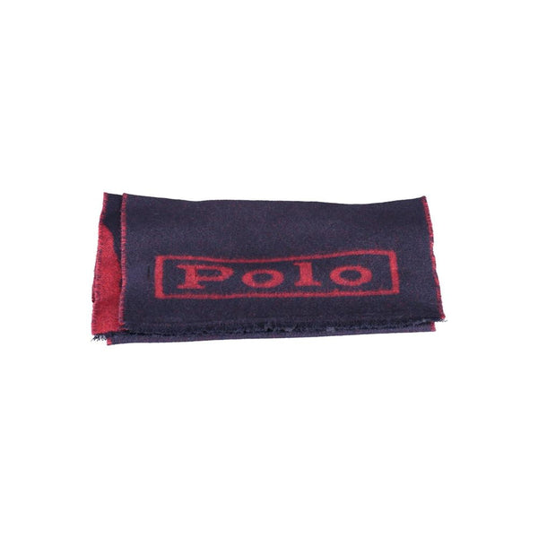 Ralph Lauren Blue Wool Men Scarf