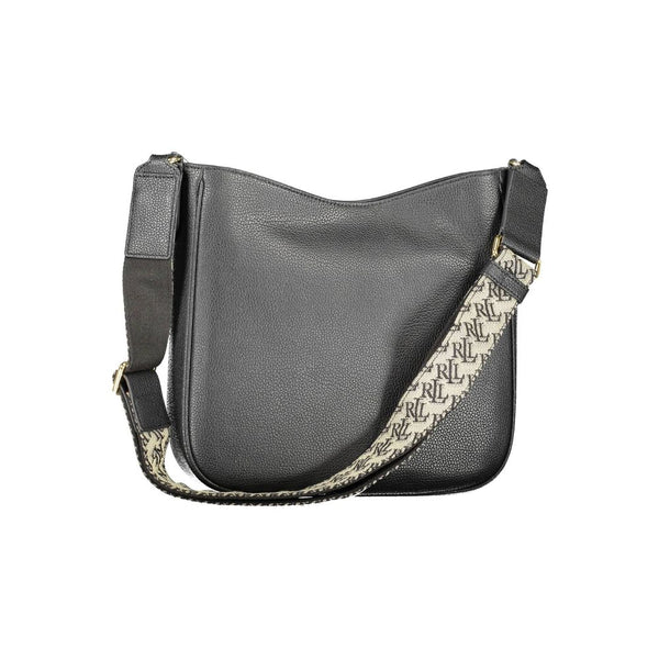Ralph Lauren Nero Leather Women Shoulder Bag