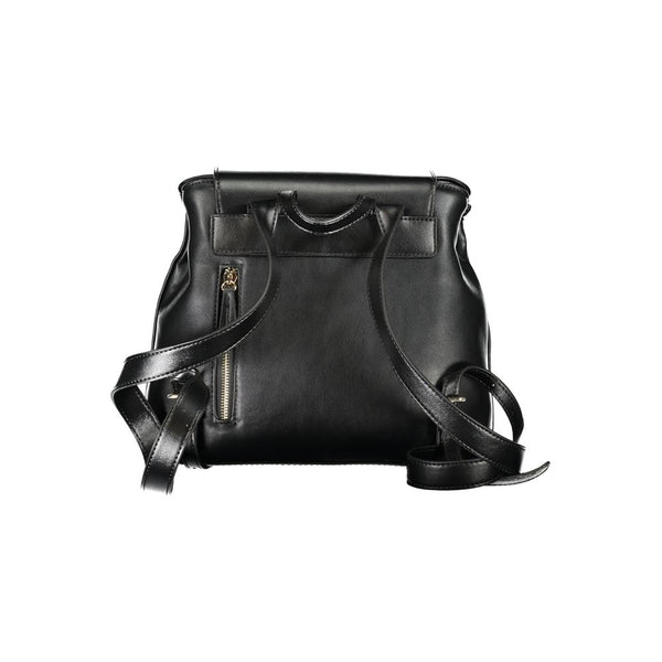 Mario Valentino Black Polyurethane Women's Backpack