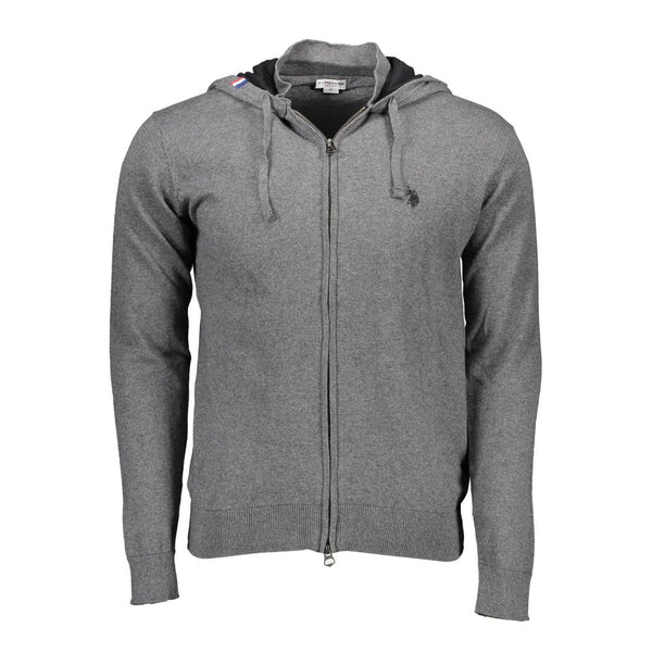 U.S. POLO ASSN. Gray Cotton Men's Sweater