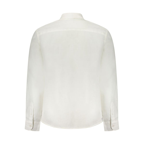 North Sails Bianco Linen Men Shirt
