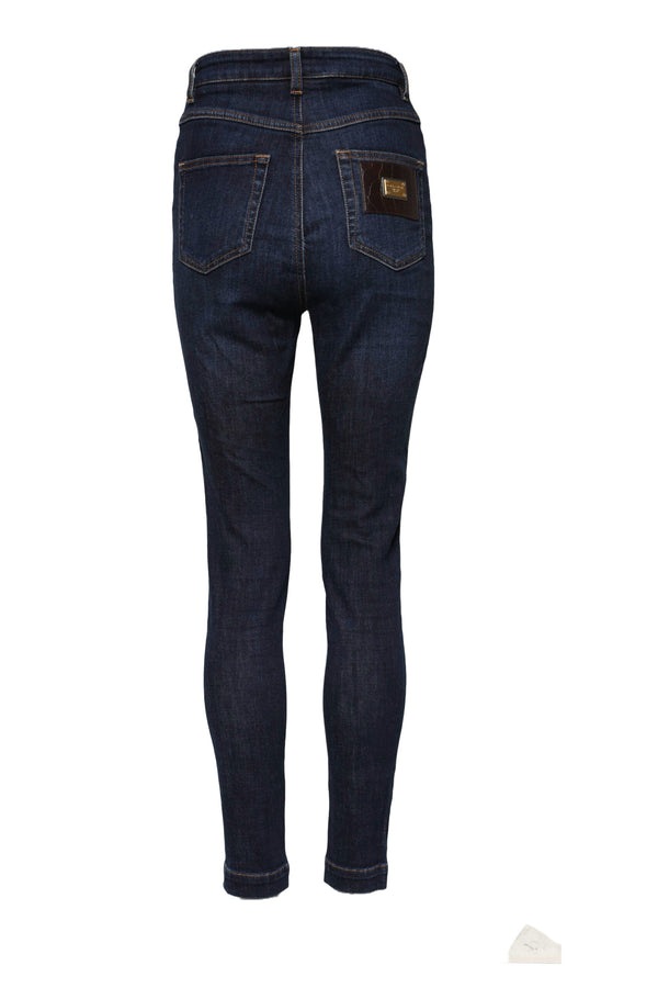 Dolce & Gabbana Blue GRACE High Waist Skinny Denim Jeans