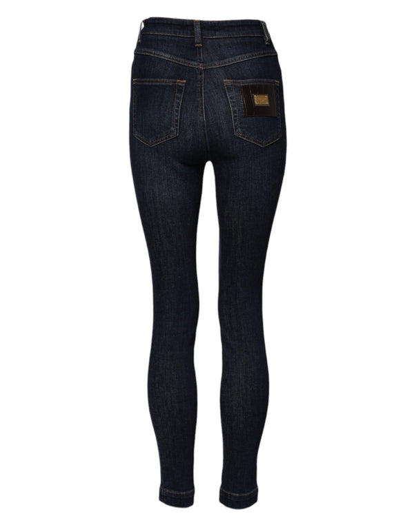 Dolce & Gabbana Blue GRACE High Waist Skinny Denim Jeans