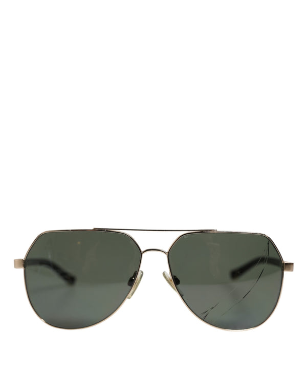 Dolce & Gabbana Black 18K Gold Plated Polarized Steel DG2133K Sunglasses