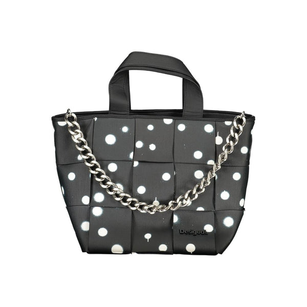 Desigual Nero Poliuretano Woman Shoulder Bag