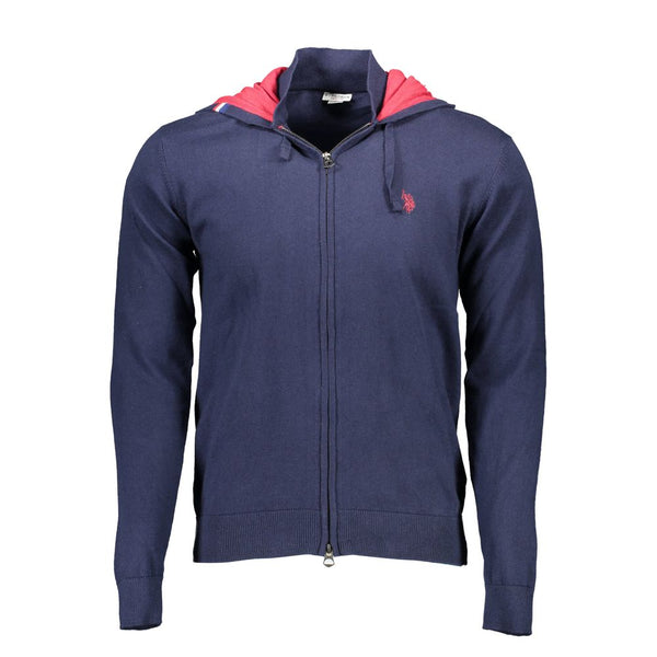 U.S. POLO ASSN. Blue Cotton Men's Cardigan