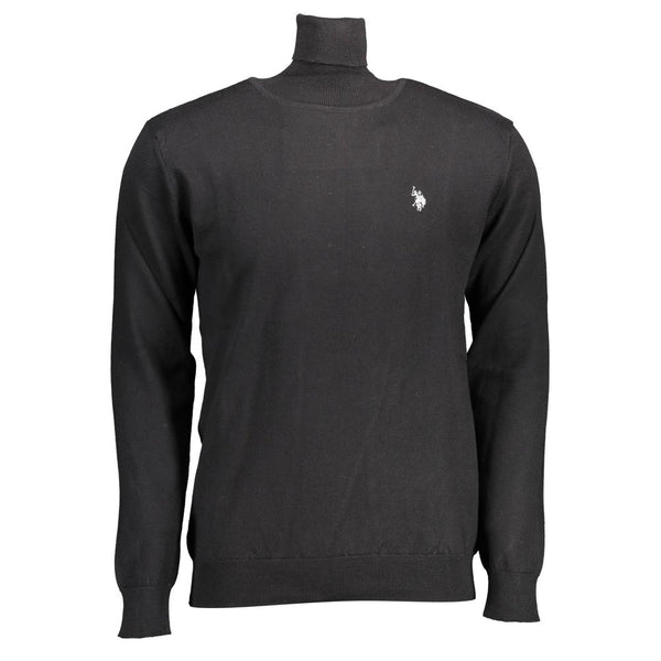 U.S. POLO ASSN. Black Cotton Men's Sweater