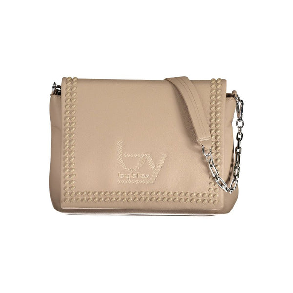 BYBLOS Beige Polyurethane Women's Shoulder Bag
