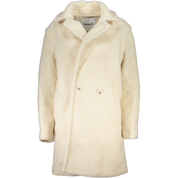 Desigual Bianco Polyester Women Jacket