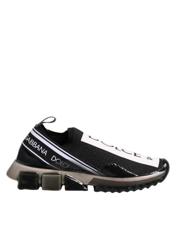 Dolce & Gabbana Black Sorrento Slip On Low Top Sneakers Shoes