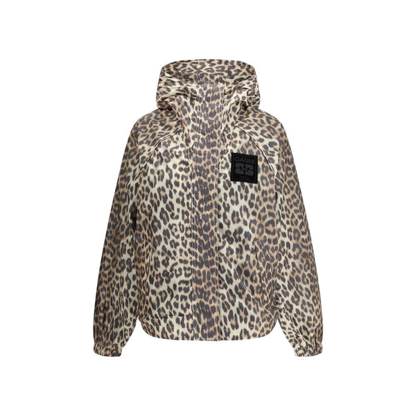 Ganni Multicolor Nylon Rain Coat