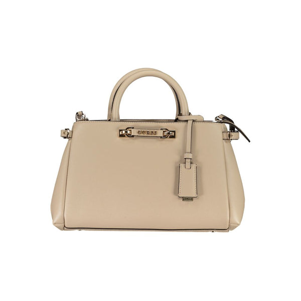 Guess Jeans Beige Polyurethane Women Handbag