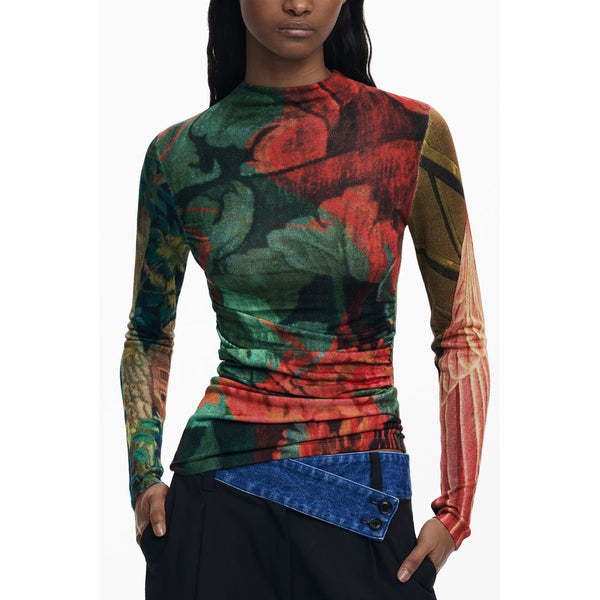 Desigual Green Viscose Sweater