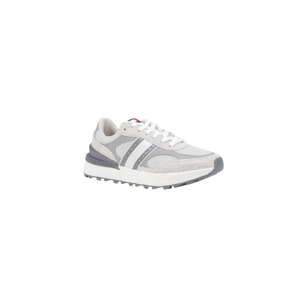 Tommy Hilfiger Jeans Gray Suede Leather Athletic Sneakers