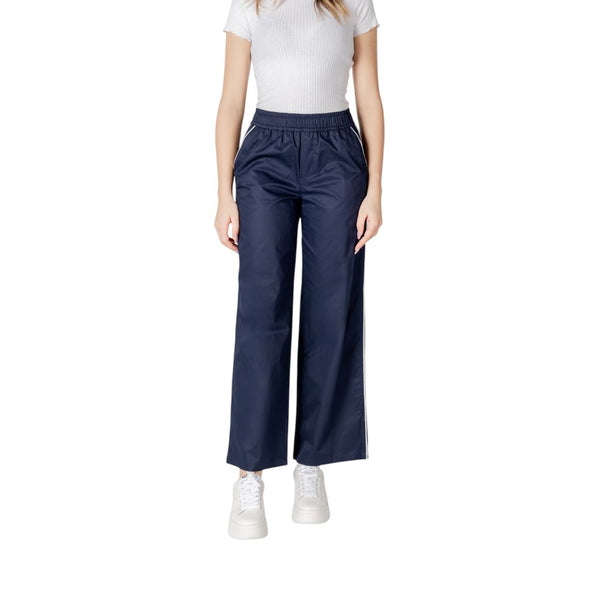 Only Blue Cotton Casual Pants