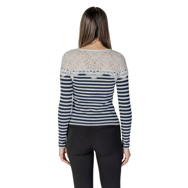 Morgan De Toi White Recycled Polyester Long Sleeve T-Shirt