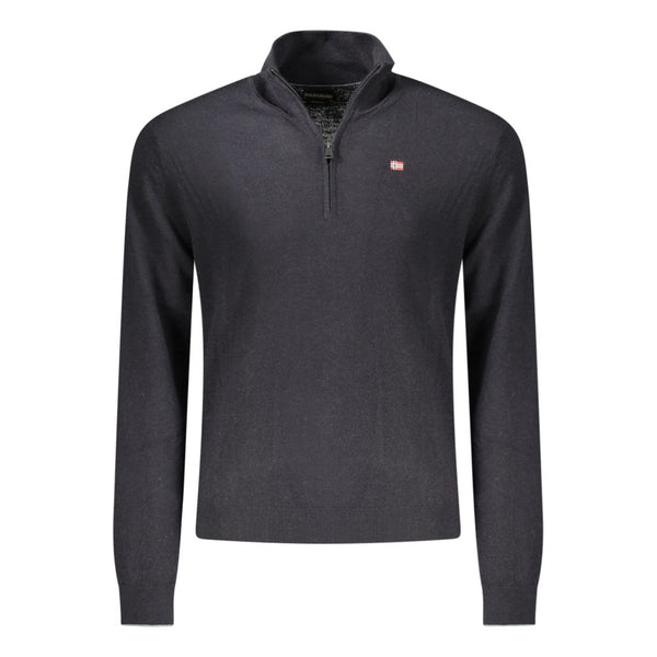 Napapijri Black Wool Mens Sweater