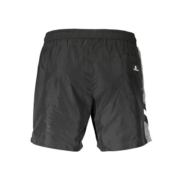Karl Lagerfeld Nero Polyester Men's Swim Trunk