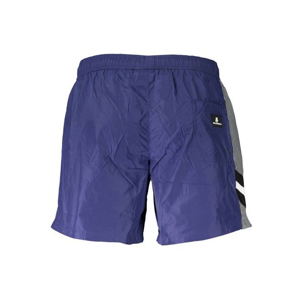 Karl Lagerfeld Blue Polyester Men's Swim Boxer