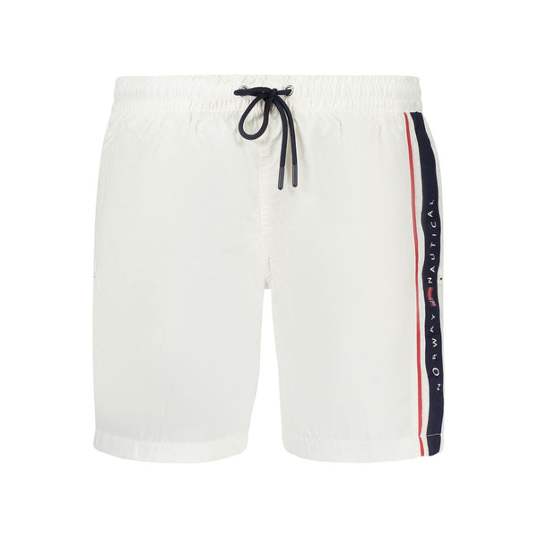 Norway 1963 White Polyamide Men's Swim Boxer
