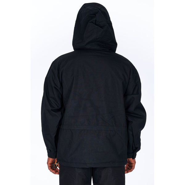 Ladakh Black Polyester Men's Jacket