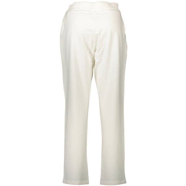 U.S. POLO ASSN. White Cotton Women's Trousers