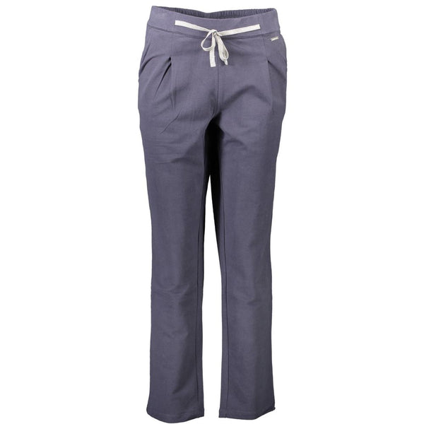 U.S. POLO ASSN. Blue Cotton Women's Trouser