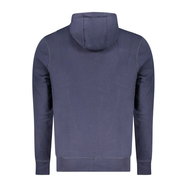 North Sails Blue Cotton Men's Hooded Sweatshirt