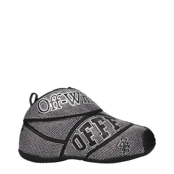 Off-White Black Cotton Sneakers