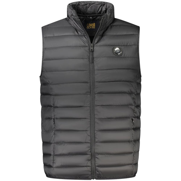 Cavalli Class Nero Polyester Mens Jacket