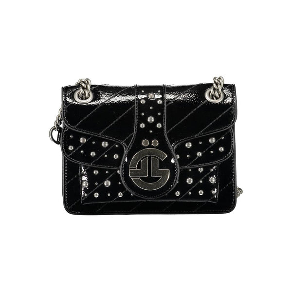 Gaelle Paris Black Polyurethane Women Shoulder Bag