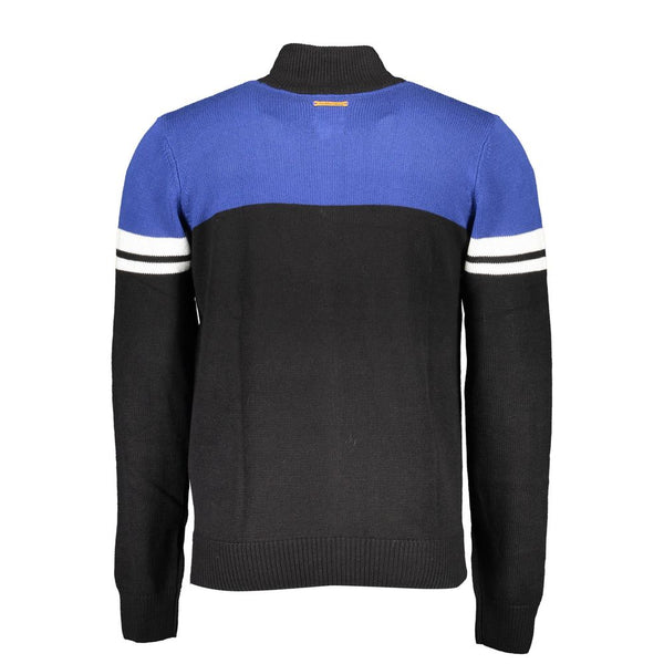 Gianmarco Venturi Black Cotton Men Cardigan