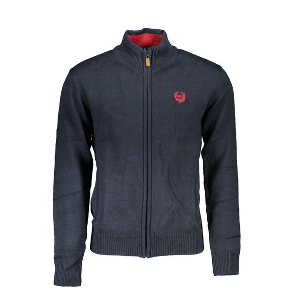 Gianmarco Venturi Blue Cotton Men's Cardigan