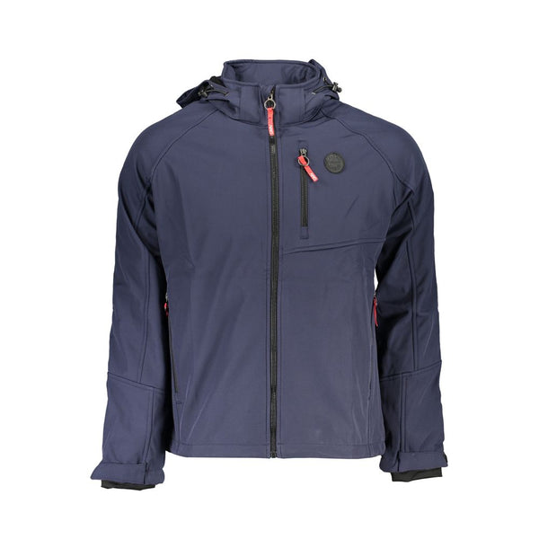Gianmarco Venturi Blue Polyester Men's Jacket