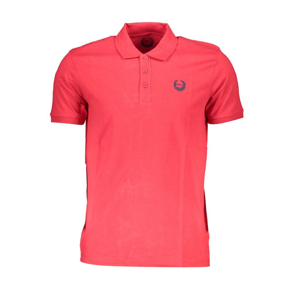 Gianmarco Venturi Red Cotton Men Polo Shirt