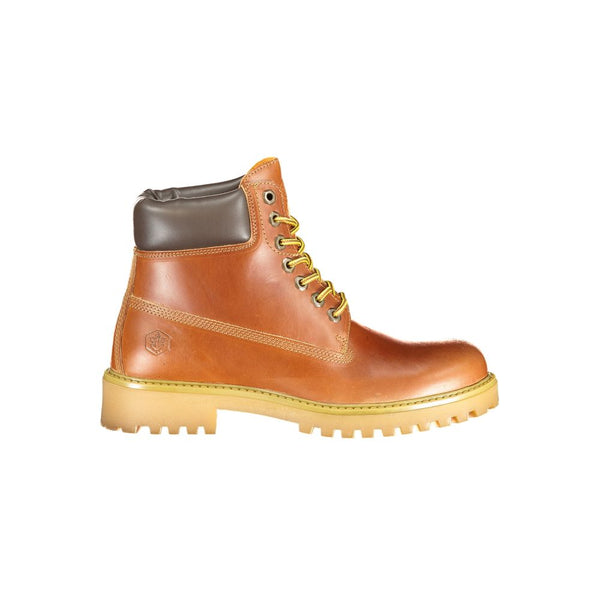 Lumberjack Marrone Leather Men Sneaker