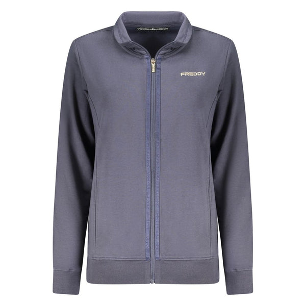 Freddy Blue Cotton Women Sweatshirt