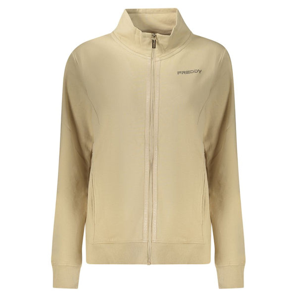 Freddy Beige Cotton Women Sweatshirt