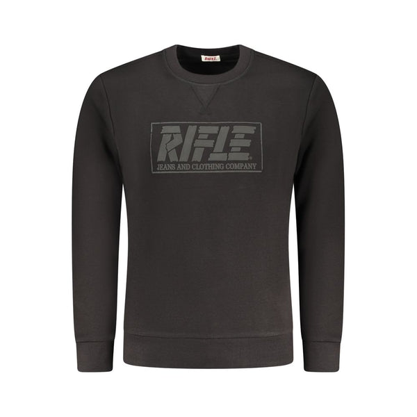 Rifle Black Cotton Men Sweatshirt