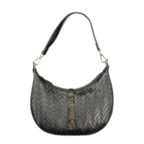 Mario Valentino Nero Polyurethane Women's Shoulder Bag