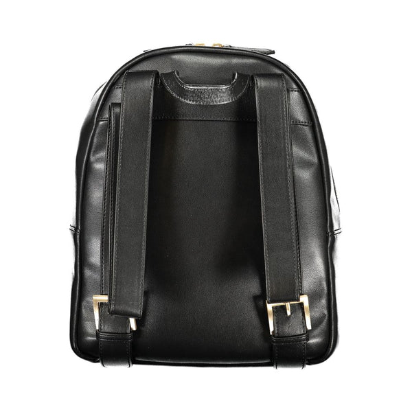 Mario Valentino Black Polyurethane Women's Backpack