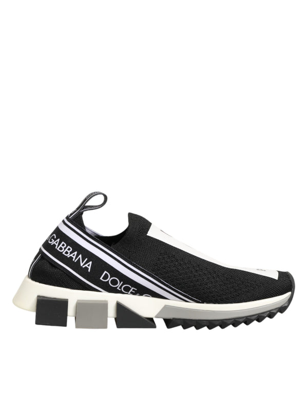Dolce & Gabbana Black Logo Low Top Sorrento Sneakers Shoes